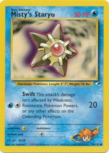 Pokemon Card - Gym Heroes 90/132 - MISTY'S STARYU (common): BBToyStore ...