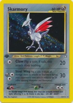 Pokemon Card - Neo Genesis 13/111 - SKARMORY (holo-foil) *1st Edition*