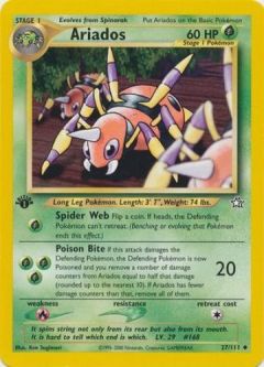 Pokemon Card - Neo Genesis 27/111 - ARIADOS (uncommon) *1st Edition*