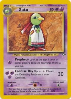 Pokemon Card - Neo Genesis 52/111 - XATU (uncommon)