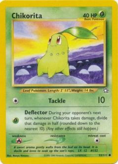 Pokemon Card - Neo Genesis 53/111 - CHIKORITA (common)