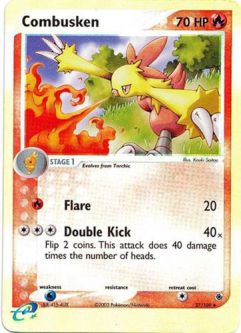 Pokemon Card - Ruby & Sapphire 27/109 - COMBUSKEN (reverse holo)