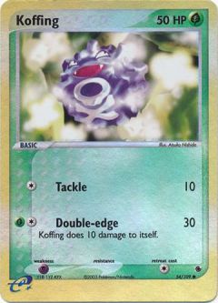 Pokemon Card - Ruby & Sapphire 54/109 - KOFFING (reverse holo)