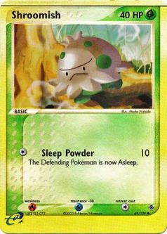 Pokemon Card - Ruby & Sapphire 69/109 - SHROOMISH (reverse holo)