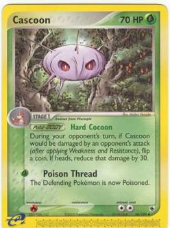 Pokemon Card - Ruby & Sapphire 26/109 - CASCOON (uncommon)