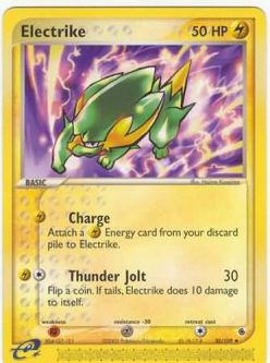 Pokemon Card - Ruby & Sapphire 30/109 - ELECTRIKE (uncommon)