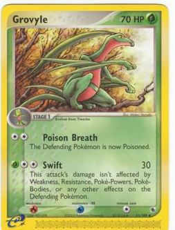 Pokemon Card - Ruby & Sapphire 31/109 - GROVYLE (uncommon)