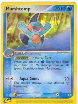 Pokemon Card - Ruby & Sapphire 41/109 - MARSHTOMP (uncommon)