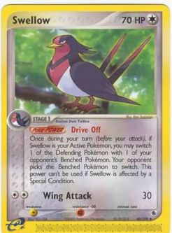 Pokemon Card - Ruby & Sapphire 46/109 - SWELLOW (uncommon)