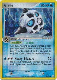 Pokemon Card - Hidden Legends 34/101 - GLALIE (holo-foil)