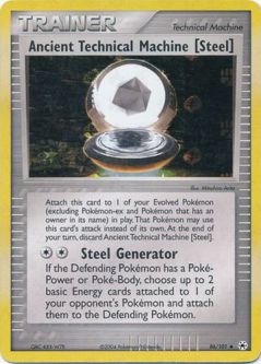 Pokemon Card - Hidden Legends 86/101 - ANCIENT TECHNICAL MACHINE [STEEL] (holo-foil)