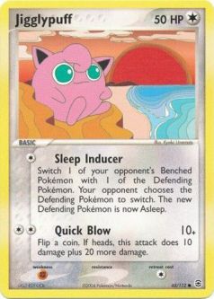 Pokemon Card - Fire Red & Leaf Green 65/112 - JIGGLYPUFF (common)