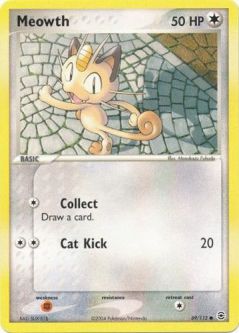 Pokemon Card - Fire Red & Leaf Green 69/112 - MEOWTH (common)