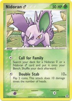 Pokemon Card - Fire Red & Leaf Green 71/112 - NIDORAN (common)