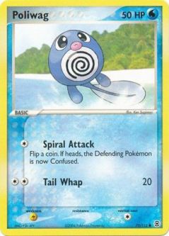 Pokemon Card - Fire Red & Leaf Green 75/112 - POLIWAG (common)