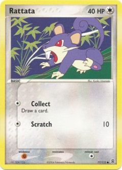 Pokemon Card - Fire Red & Leaf Green 77/112 - RATTATA (common)