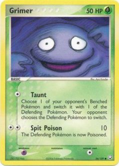 Pokemon Card - Team Rocket Returns 56/109 - GRIMER (common)