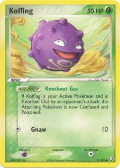 Pokemon Card - Team Rocket Returns 61/109 - KOFFING (common)