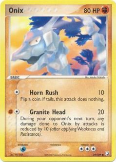 Pokemon Card - Team Rocket Returns 69/109 - ONIX (common)