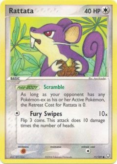 Pokemon Card - Team Rocket Returns 71/109 - RATTATA (common)