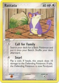 Pokemon Card - Team Rocket Returns 72/109 - RATTATA (common)