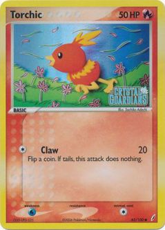 Pokemon Card - Crystal Guardians 65/100 - TORCHIC (reverse holo)