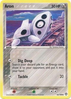 Pokemon Card - Power Keepers 42/108 - ARON (common)