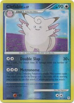 Pokemon Card - Diamond & Pearl 22/130 - CLEFABLE (reverse holo)