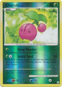 Pokemon Card - Diamond & Pearl 75/130 - CHERUBI Lv. 7 (reverse holo)