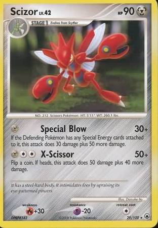 Pokemon Card - D&P: Majestic Dawn 29/100 - SCIZOR (rare)