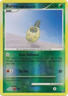 Pokemon Card - D&P: Majestic Dawn 54/100 - BURMY SANDY CLOAK (reverse holo)