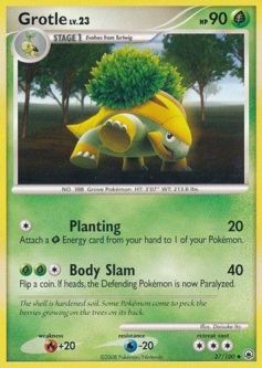 Pokemon Card - D&P: Majestic Dawn 37/100 - GROTLE (uncommon)