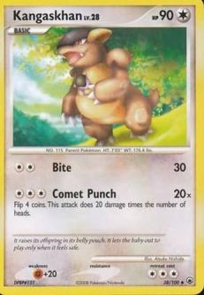 Pokemon Card - D&P: Majestic Dawn 38/100 - KANGASKHAN (uncommon)