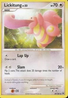 Pokemon Card - D&P: Majestic Dawn 39/100 - LICKITUNG (uncommon)