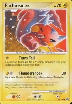 Pokemon Card - D&P: Majestic Dawn 43/100 - PACHIRISU (uncommon)