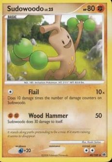 Pokemon Card - D&P: Majestic Dawn 48/100 - SUDOWOODO (uncommon)