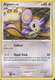 Pokemon Card - D&P: Majestic Dawn 50/100 - AIPOM (uncommon)