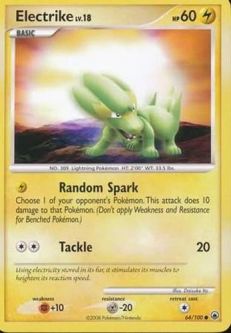 Pokemon Card - D&P: Majestic Dawn 64/100 - ELECTRIKE (uncommon)