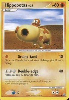 Pokemon Card - D&P: Majestic Dawn 66/100 - HIPPOPOTAS (uncommon)