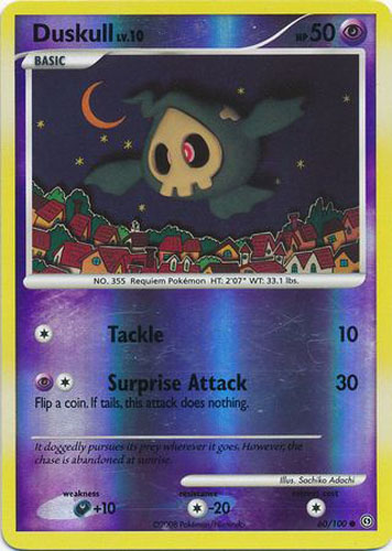 Pokemon Card - Stormfront 60/100 - DUSKULL Lv.10 (REVERSE holo-foil ...