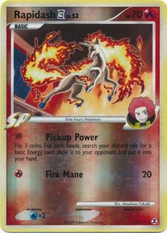 Pokemon Card - PL: Rising Rivals 47/111 - RAPIDASH Lv.53 (reverse holo)