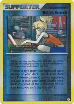 Pokemon Card - PL: Rising Rivals 89/111 - BEBE'S SEARCH (reverse holo)