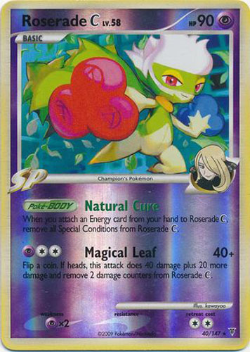 Pokemon Card - PL: Supreme Victors 40/147 - ROSERADE C (reverse holo)