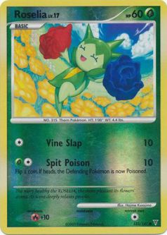 Pokemon Card - PL: Supreme Victors 123/147 - ROSELIA Lv.17 (REVERSE holofoil)