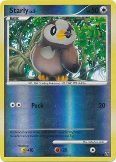 Pokemon Card - PL: Supreme Victors 129/147 - STARLY Lv.5 (REVERSE holofoil)