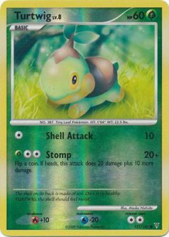 Pokemon Card - PL: Supreme Victors 131/147 - TURTWIG Lv.8 (REVERSE holofoil)