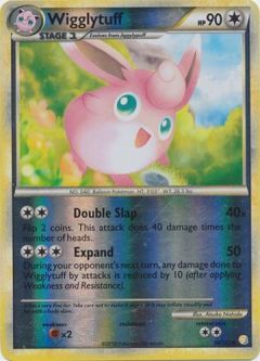 Pokemon Card - Heart Gold Soul Silver 56/123 - WIGGLYTUFF (reverse holo)