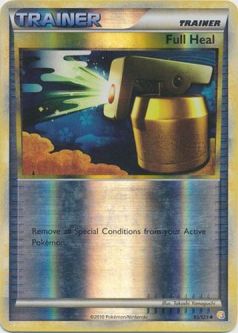 Pokemon Card - Heart Gold Soul Silver 93/123 - FULL HEAL (reverse holo)