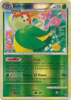 Pokemon Card - HS: Undaunted 1/90 - BELLOSSOM (reverse holo)