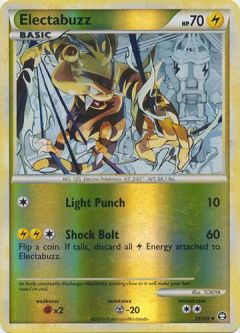 Pokemon Card - HS: Triumphant 33/102 - ELECTABUZZ (reverse holo)